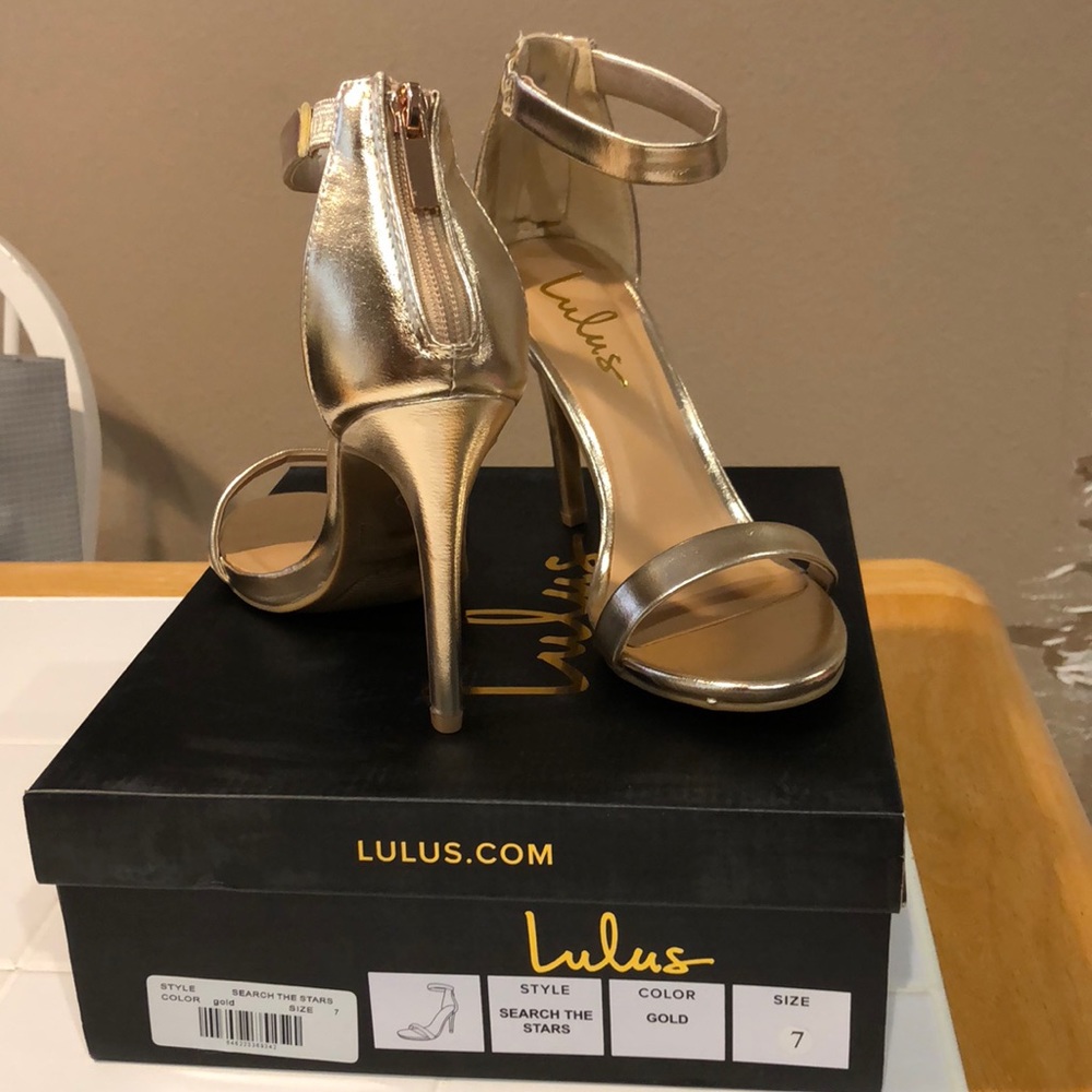 Gold heels